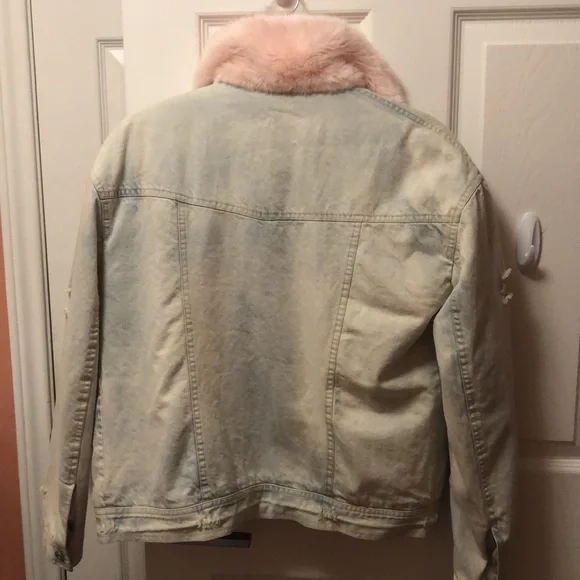 Fur lined denim jacket - Picture 4 of 4